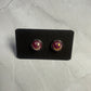 Dark Pink AB Stud Earrings