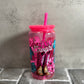 Boujee Cowgirl 16oz Pink Glass Libby