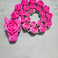 3D printed Rose Snake mint and pink