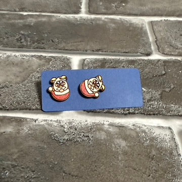 Santa Gnome Stud Earring