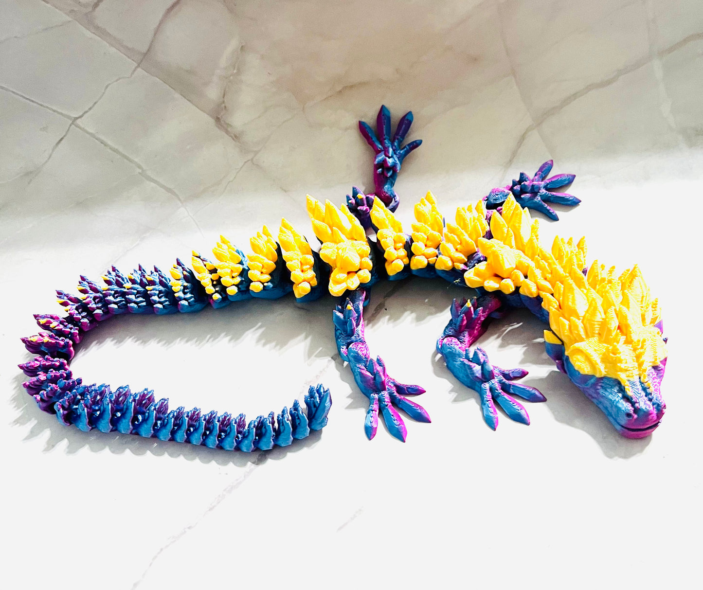 3D Printed Articulated Crystal Lizard