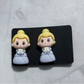 Cinderella CLIP ON Stud Earring