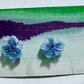 Blue Flower Stud Earring
