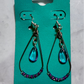 Blue and Purple Teardrop Dangle