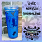 Blue Raven House Snowglobe 24oz Acrylic