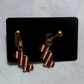 Red Candy CLIP ON Dangle Earring