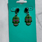 Green/Pink Sugar Skull Dangle