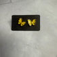 Yellow Butterfly Stud Earrings