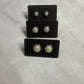 White AB Stud Earrings