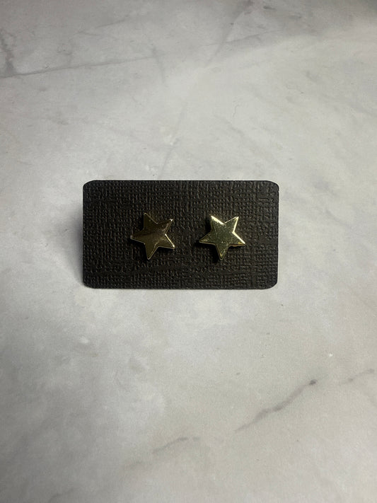 Gold Star Stud Earrings