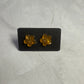 Yellow Crystal Flower Stud Earring