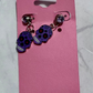 Purple Sugar Skull Dangle