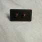 Maroon Stud Earrings
