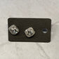 Square CZ Stud Earring