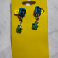 Blue Square Bear Dangle