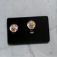 Light Pink Flower CLIP ON Stud Earring