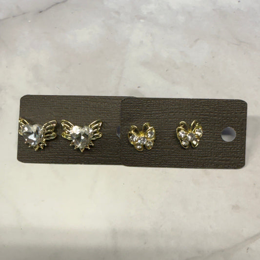 Butterfly Gold Stud Earring