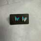 Light Blue Butterfly Stud Earrings