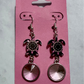 Black/Pink Turtle Dangle