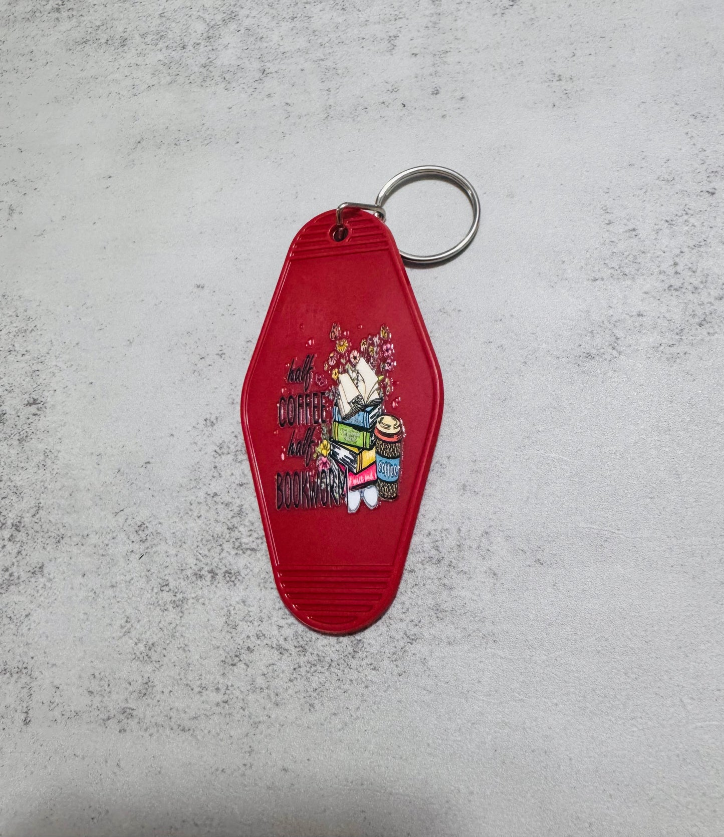 Coffee&Bookworm Motel Keychain