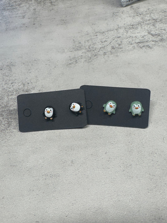 Penguin Stud Earring