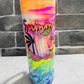 32 ounce handled tumbler- neon summer days