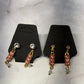 Triple Heart Stud Dangle Earring