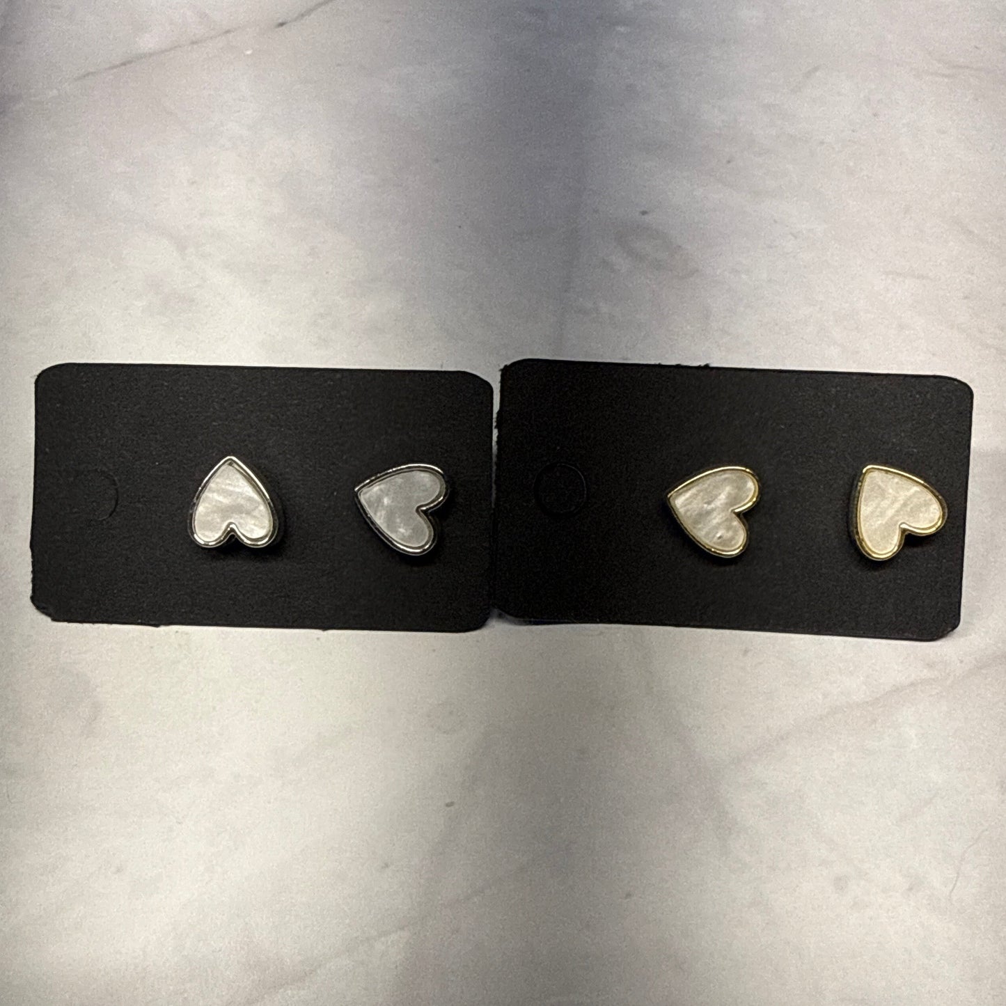 Pearl Hearts Stud Earring