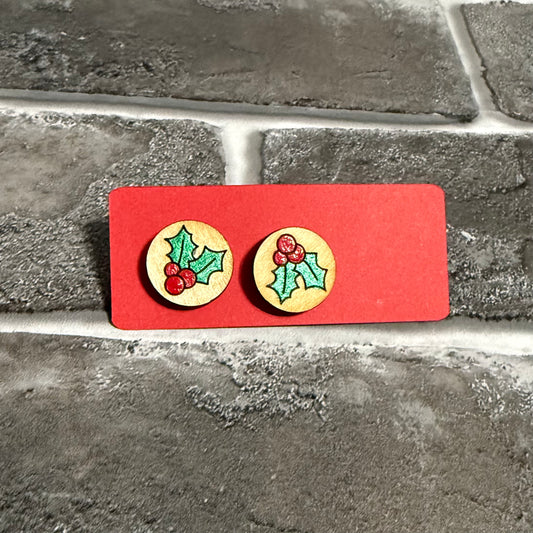 Mistletoe Stud Earring