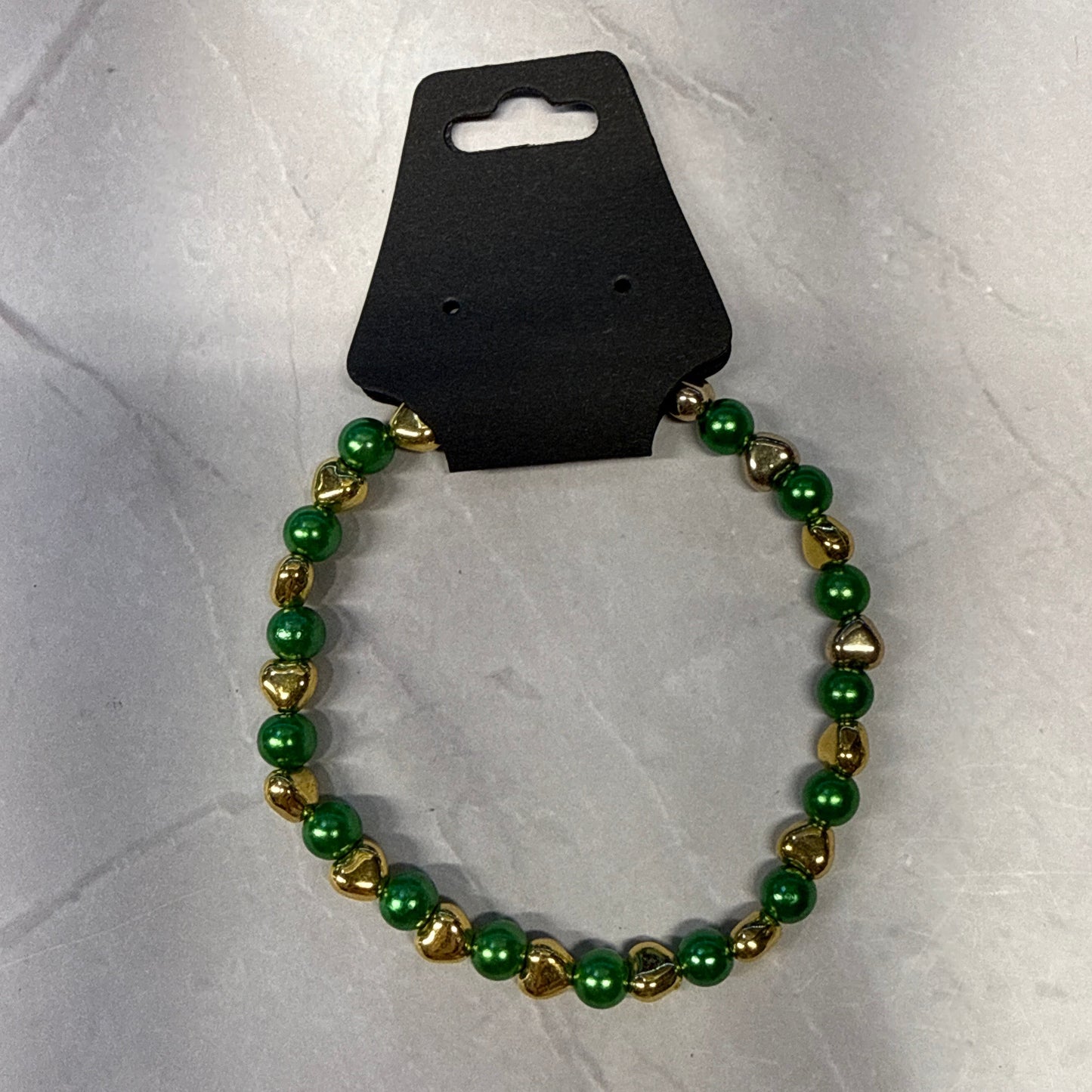 Gold Hearts Handmade Bracelet