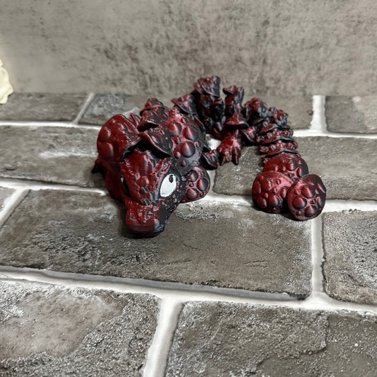 3D Printed Articulated Mushroom Dragon (RTS)