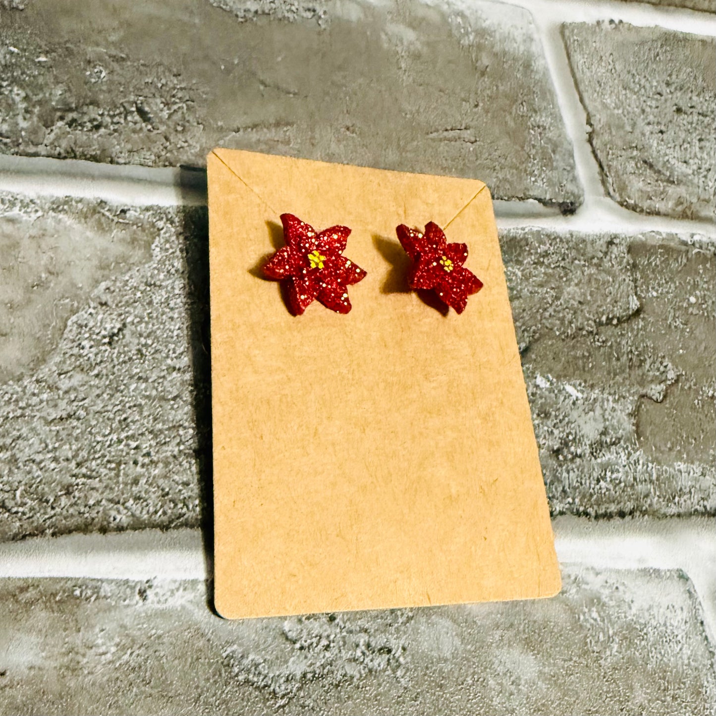 Poinsetta Stud Earring