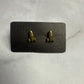 Bronze Rocket Stud Earrings