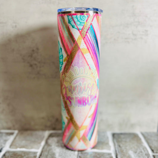 Ocean Summer Vibes 32oz Tumbler- Gecko Version