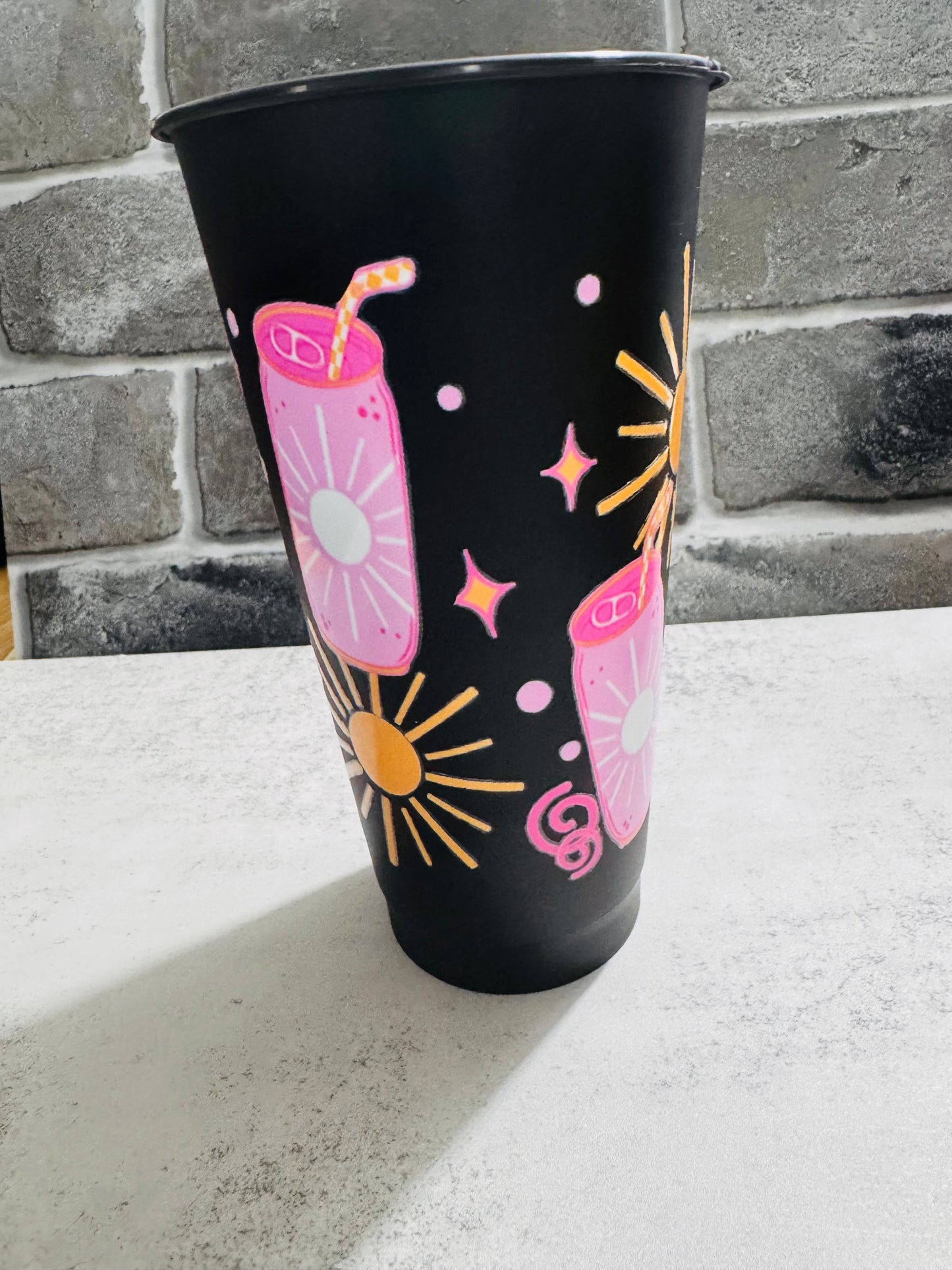 24 ounce cold cup- sunshine& seltzer