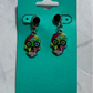 Rainbow Sugar Skull Dangle