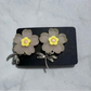 Dragon Fly Flower CLIP ON Dangle Earring