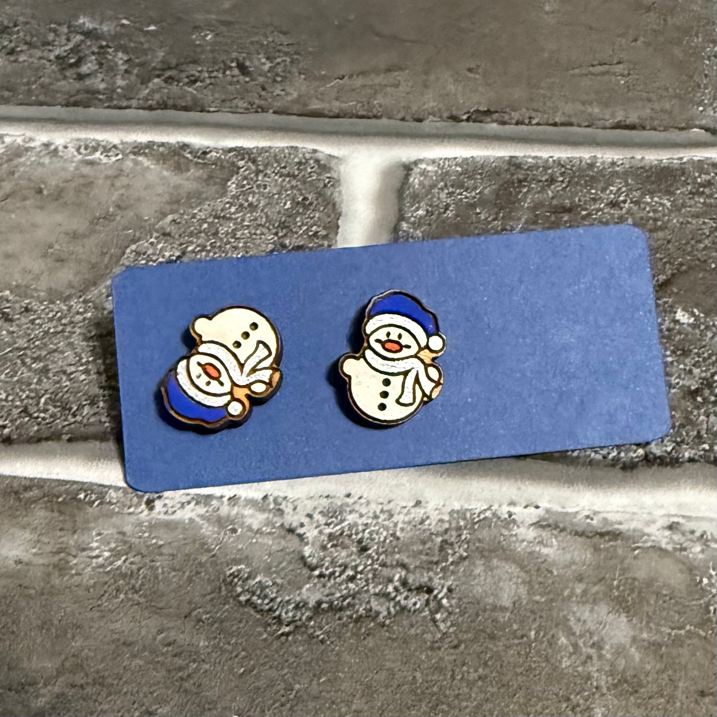 Snowman Stud Earring V2