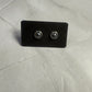 Dark Silver Stud Earrings