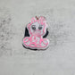 Pink Cow Resin Keychain