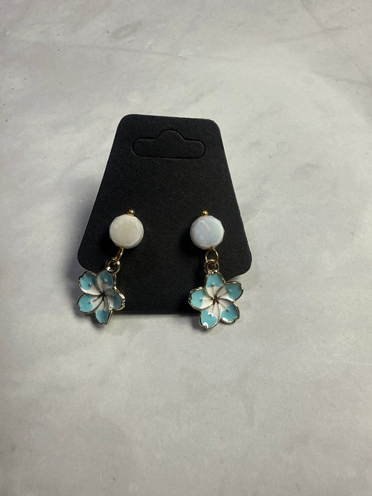 Light Blue Flower Dangle