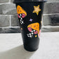 24 ounce cold cup- checkered retro