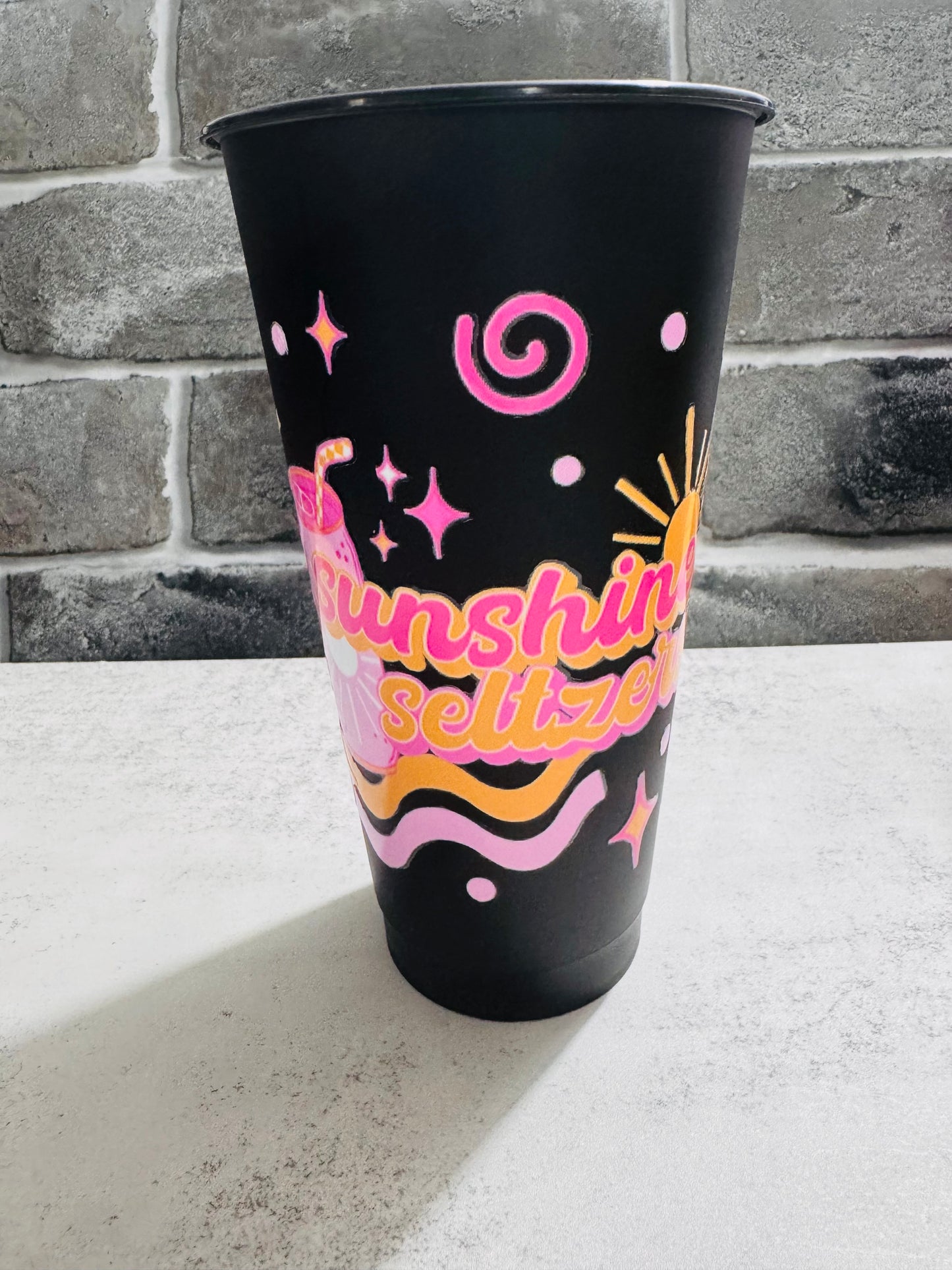 24 ounce cold cup- sunshine& seltzer