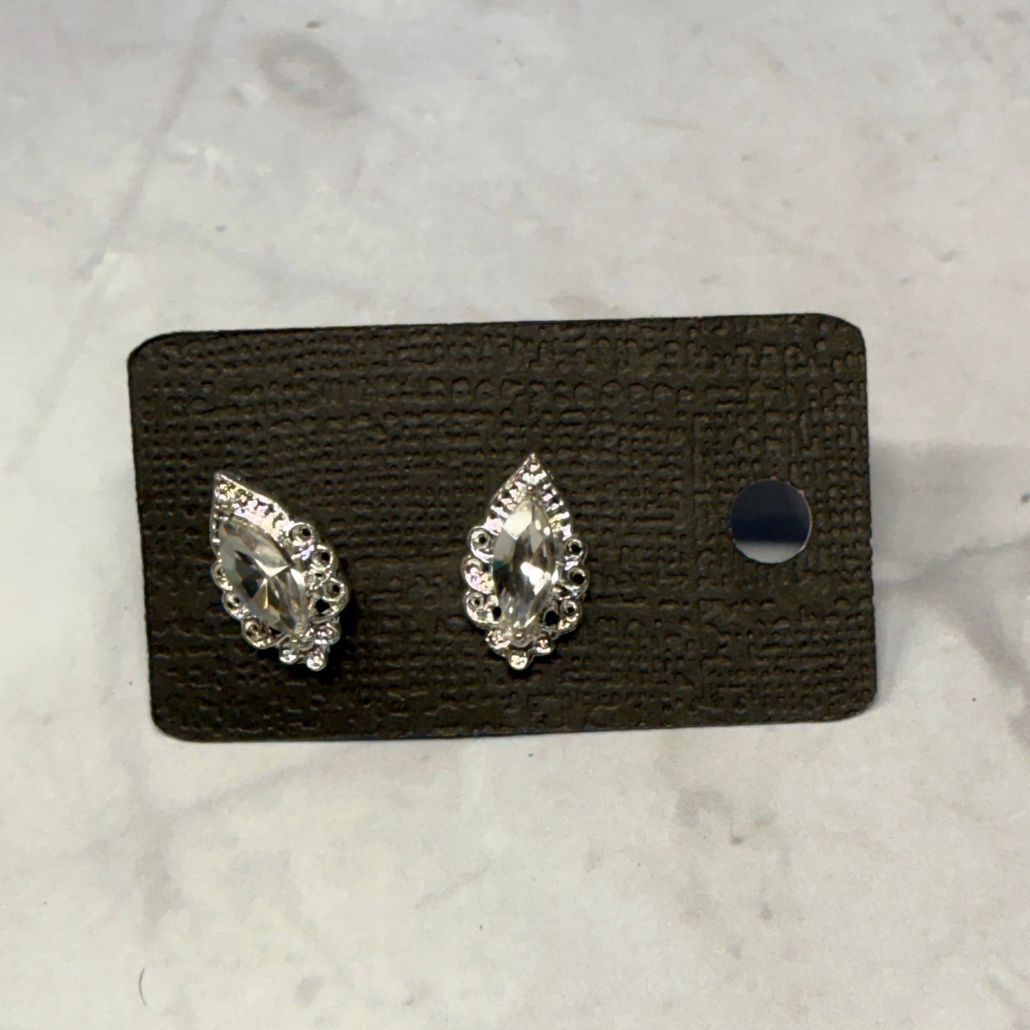 Oval CZ Stud Earring