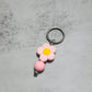 Flower Beaded Keychain
