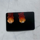Red/Orange Ombre Gummy Bears CLIP ON Stud Earring