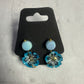 Double Blue Flower Dangle