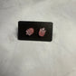 Peach/ Light Pink Popsicle Stud Earrings