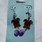 Red/Purple Turtle Dangle
