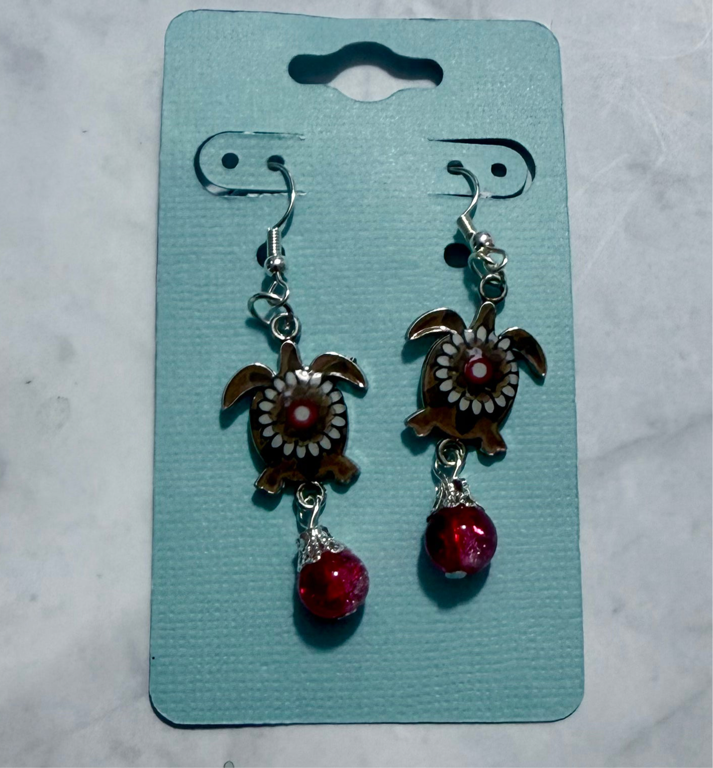 Brown/Red Turtle Dangle